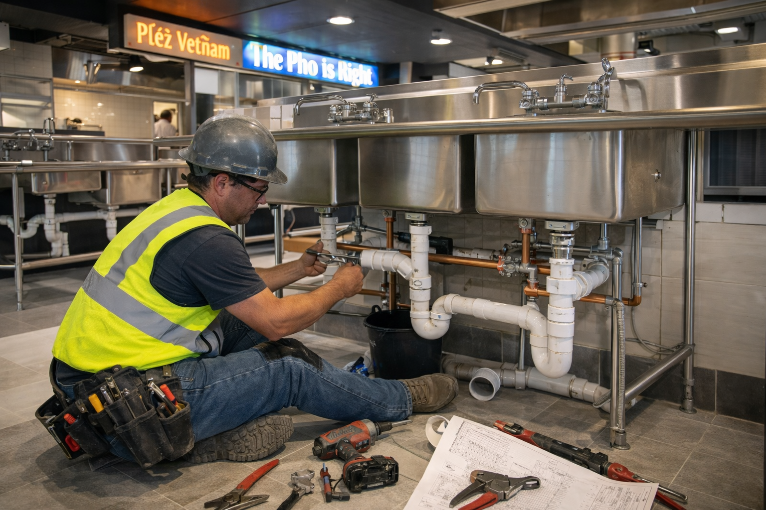 Restaurant Kitchen Install